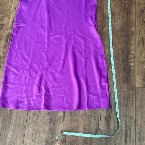 Hello Molly Vibrant Purple Satin maxi NWT Size 2 - Picture 7 of 7